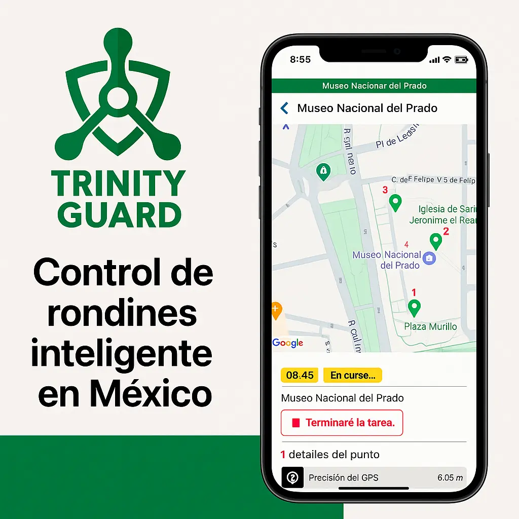 Trinity Guard en México — plataforma de control de rondines